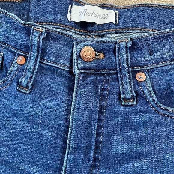 MADEWELL 10” HIGH RISE SKINNY blue jeans sz. 26 - Picture 4 of 7